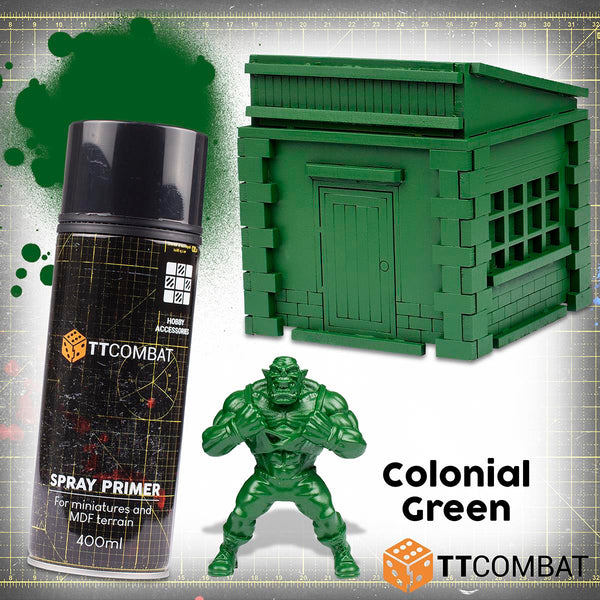 TTCombat Colour Spray Primer - Colonial Green