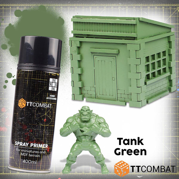 TTCombat Colour Spray Primer - Tank Green