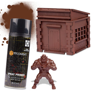 TTCombat Colour Spray Primer - Matt Brown