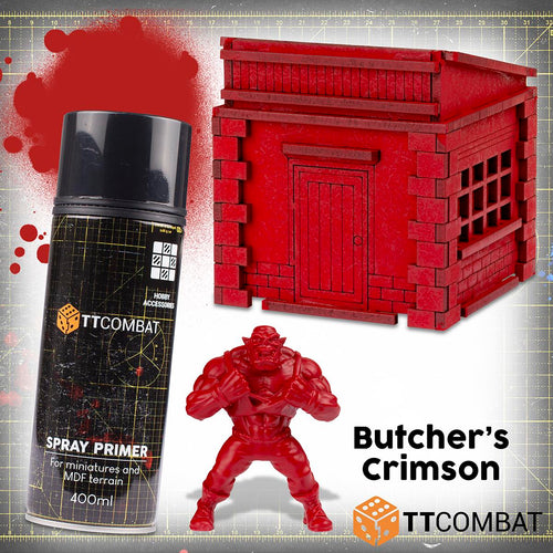 TTCombat Colour Spray Primer - Butchers Crimson