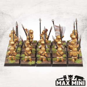 Halfling Merc Gold Helm Pikemen