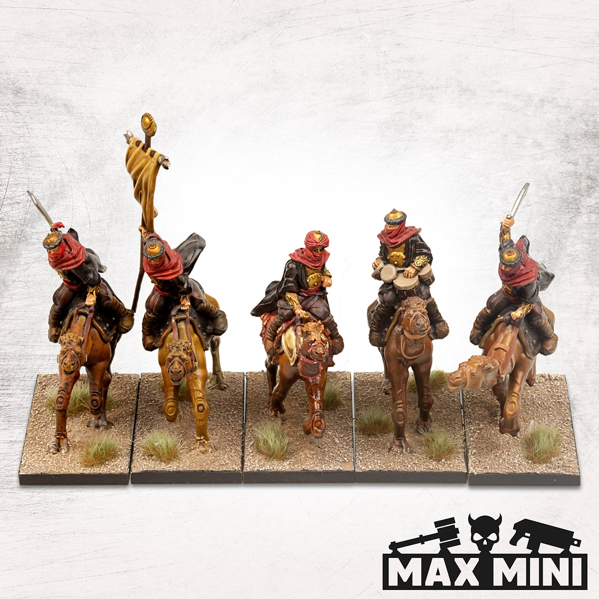 Oasis Mercenary Camel Riders with Command – Max Mini