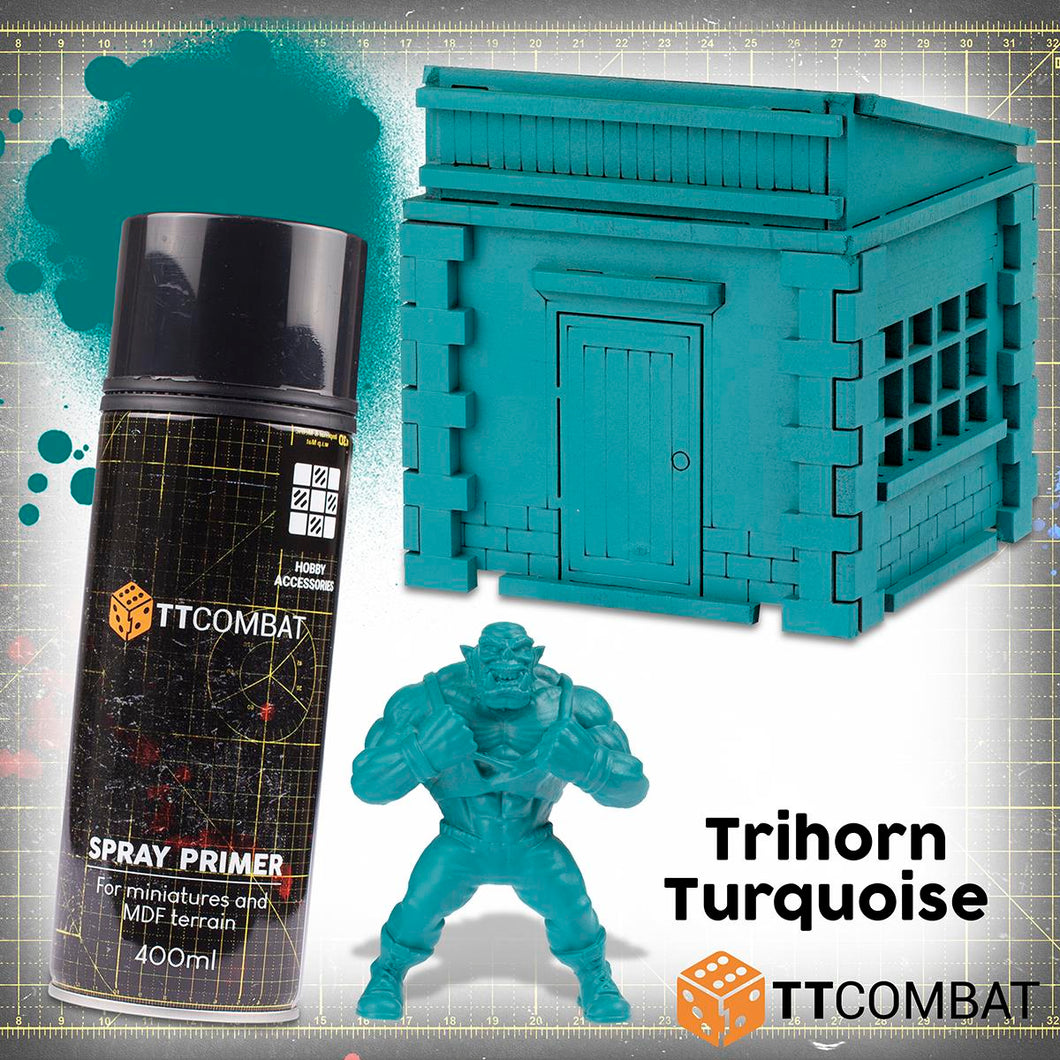 TTCombat Colour Spray Primer - Trihorn Turquoise