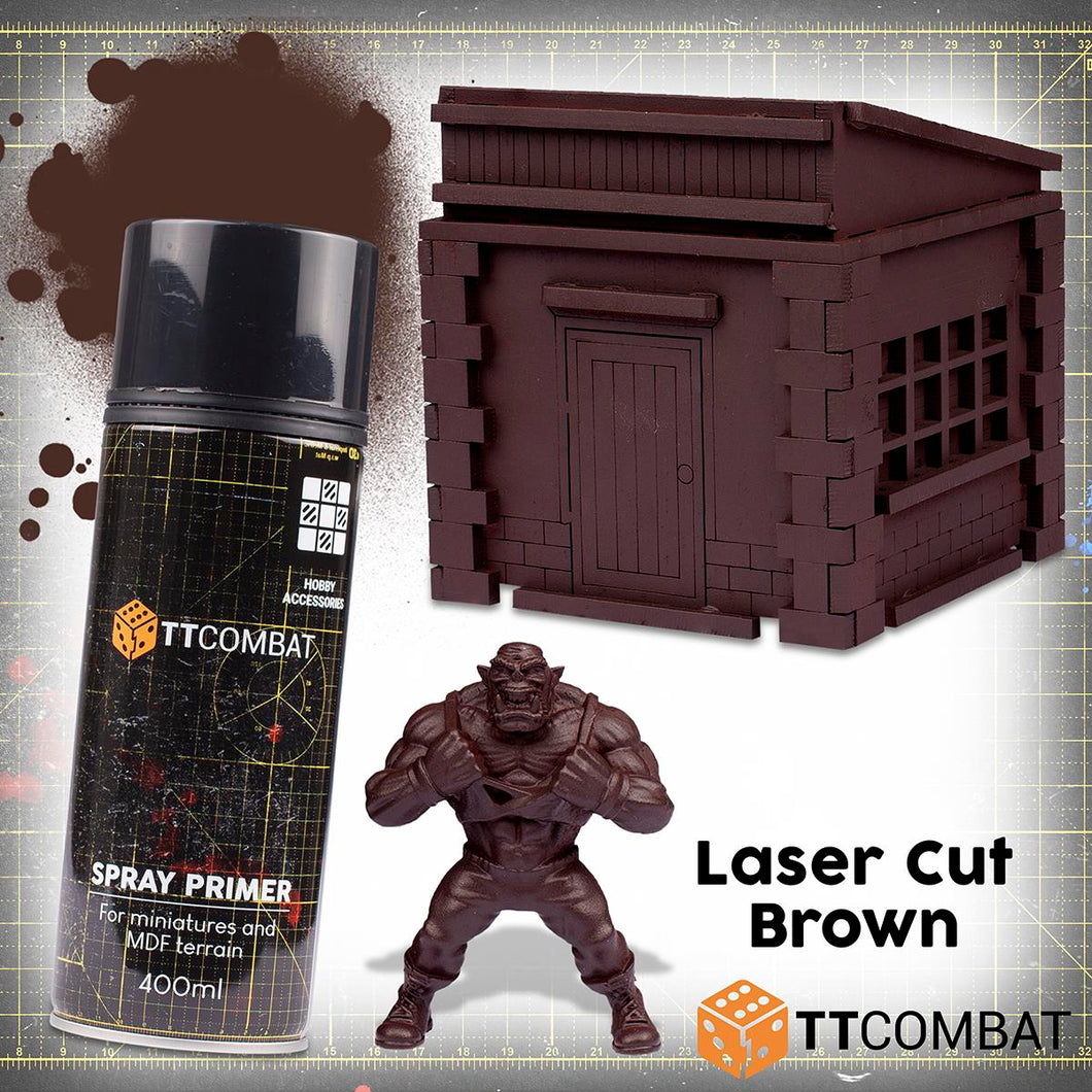 TTCombat Colour Spray Primer - Laser Cut Brown